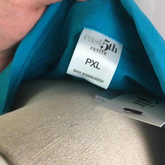 East 5th Button Down Short Sleeve Shirt Luella Border PXL - Picture 11 of 15